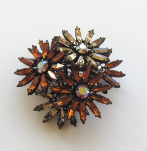 Vintage Layered Flower Brooch