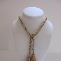 Vintage Goldtone Tassel Necklace