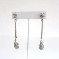 Vintage Panetta Rhinestone Earrings