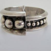 Vintage Mexican Taxco Sterling Clamper Bracelet
