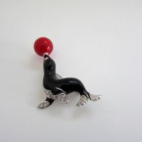 Vintage Kenneth J Lane Seal Brooch