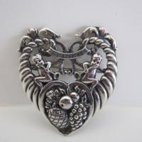 Vintage Cini Sterling Gemini Brooch