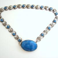 Vtg. Art Deco Fleur de Lis Necklace