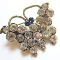 Victorian Paste Butterfly Brooch