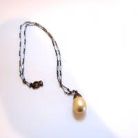 Art Deco Pearl Drop Necklace