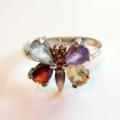 Vintage Sterling Silver Butterfly Ring