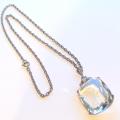 Art Deco 1930s Crystal Glass Pendant