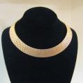 Vtg 1960s Egyptian Revival Mesh Necklace