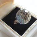1969 Vendome Modernist Crystal Ball Ring
